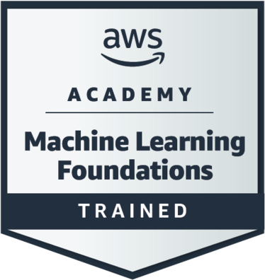 Insignia de AWS Academy Graduate - Machine Learning Foundations - Training Badge